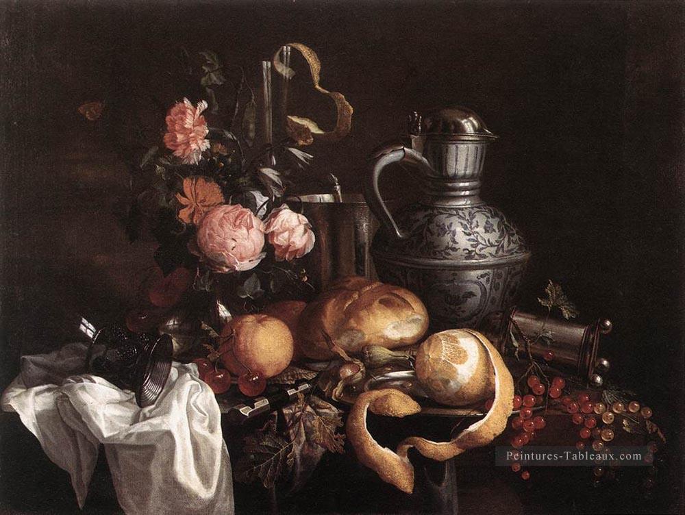 Nature morte De Livres Hollandais Baroque Jan Davidsz de Heem Peintures à l'huile